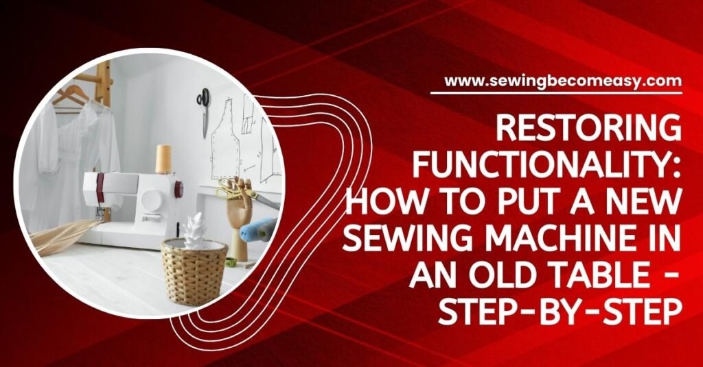 How to Put a New Sewing Machine in an Old Table