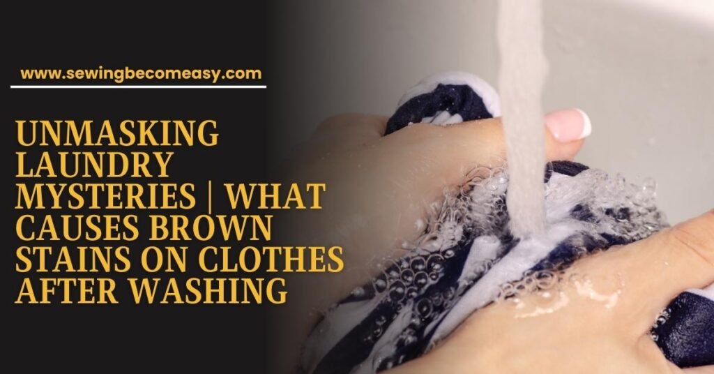 What Causes Brown Stains on Clothes After Washing