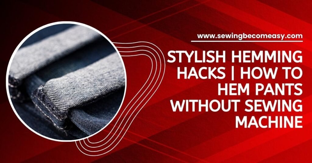 How to Hem Pants Without Sewing Machine