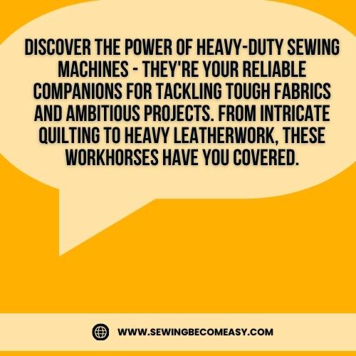 Heavy Duty Sewing Machines Guide Answered