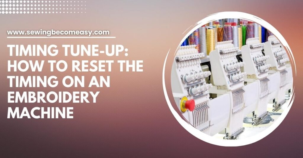 How To Reset the Timing On An Embroidery Machine